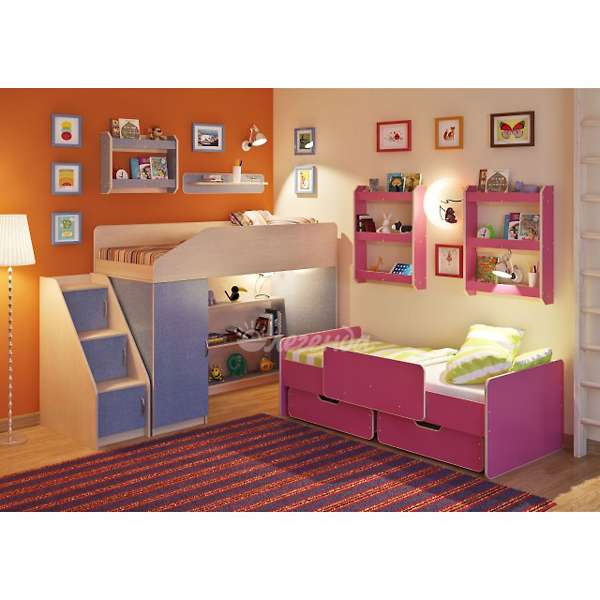 Купить детская стенка легенда №13 с полками - 38 630 ₽