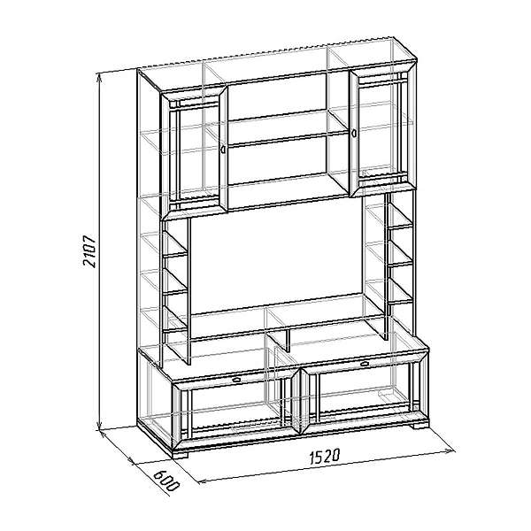 Купить шкаф мцн 1 sherlock - 22 659 руб.
