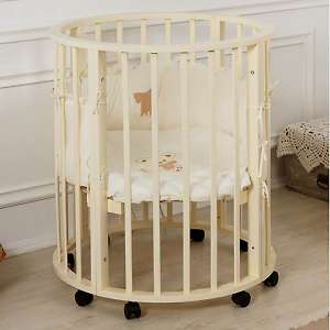 Круглая-овальная кроватка 5 в 1 INCANTO GIO