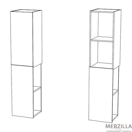 Купить шкаф навесной 1д альда кмк 0782.1 - 11 389 руб.