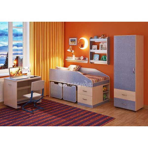 Купить детская стенка легенда №12 с полками - 32 370 ₽