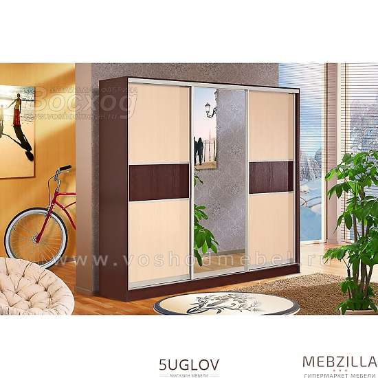 Купить шкаф-купе трехдверный кл3/60/2.0 люкс - 22 572 руб.