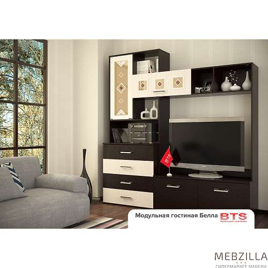 Купить гостиная белла центральная секция - 19 865 руб.