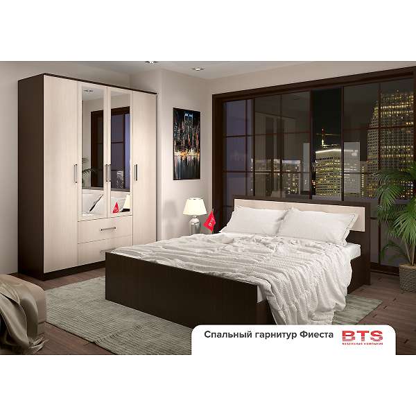 Купить шкаф четырехдверный фиеста - 22 634 руб.