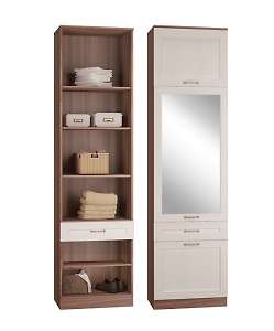 Лестер Шкаф пенал с ящ. и дв. т.ясень/св.бодега