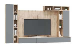 Гостиная модульная Сканди. Комплект 7, смоки