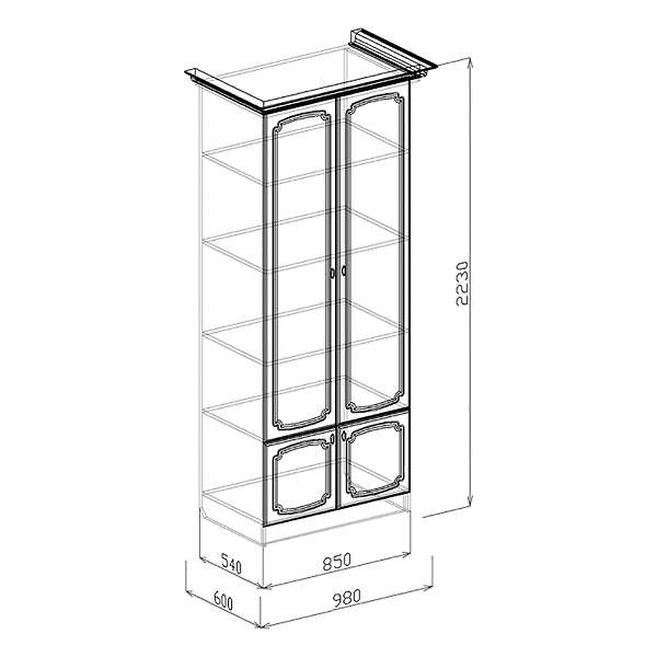 Купить шкаф бельевой 14 диана мдф - 14 750 руб.