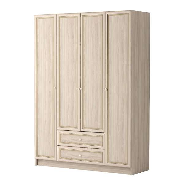 Купить шкаф комбинированный 4-х дверный с ящиком без зеркала брайтон 25 - 30 352 руб.