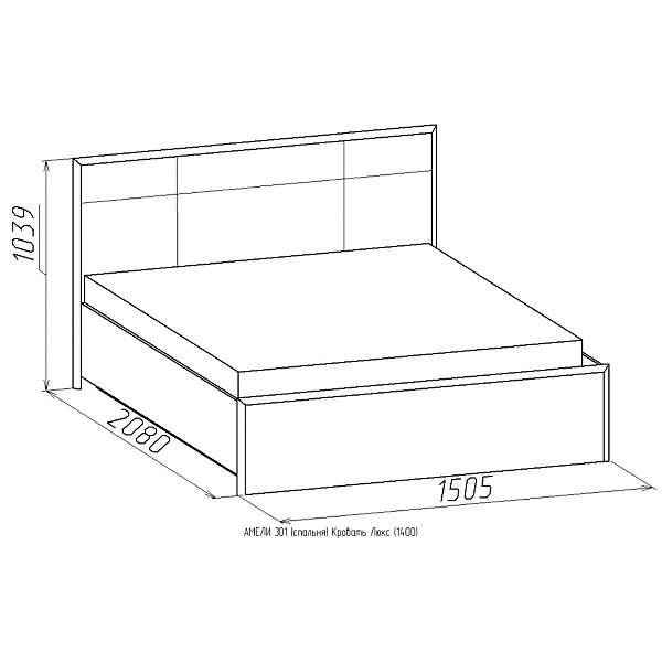 Купить кровать 301 амели - 12 509 руб.