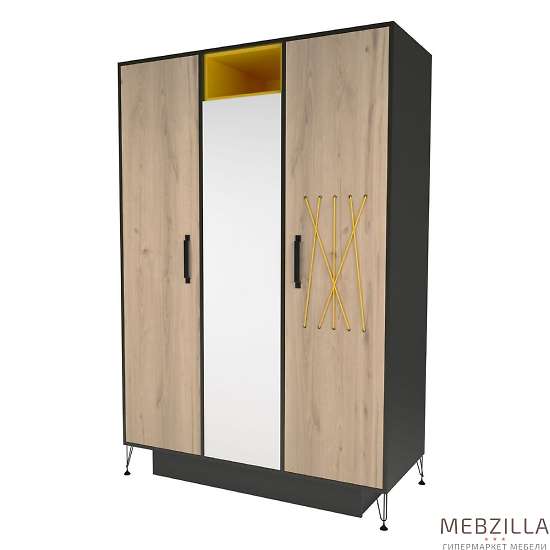 Купить шкаф трехстворчатый с зеркалом алекса - 32 130 руб.