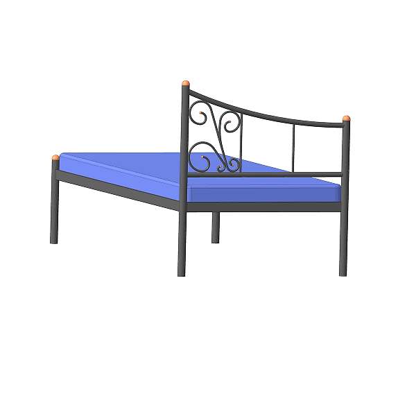 Купить кровать металлическая лилия - 11 454 ₽