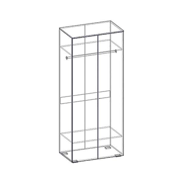 Купить шкаф двухдверный 540 виктория - 19 112 руб.