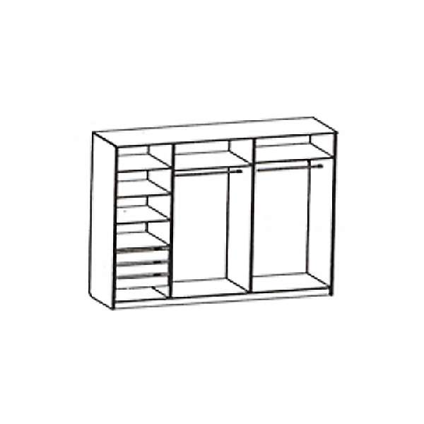 Купить шкаф-купе четырехдверный с ящиками версаль  - 43 710 ₽