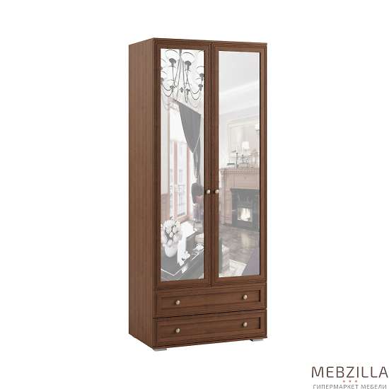 Купить шкаф двухстворчатый с зеркалом ричард рш-24 - 19 624 руб.