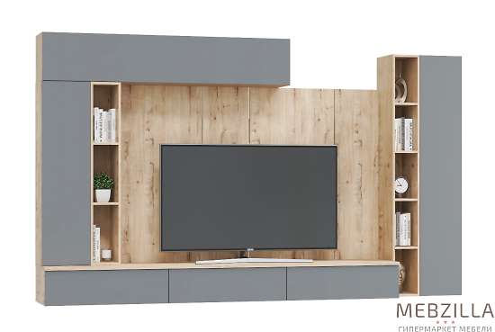 Купить гостиная модульная сканди. комплект 6, смоки - 46 432 руб.