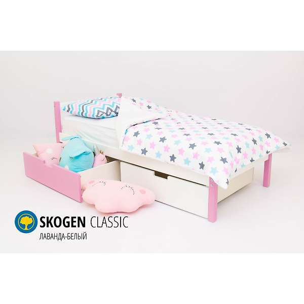 Купить кровать svogen classic лаванда-белый - 7 890 руб.