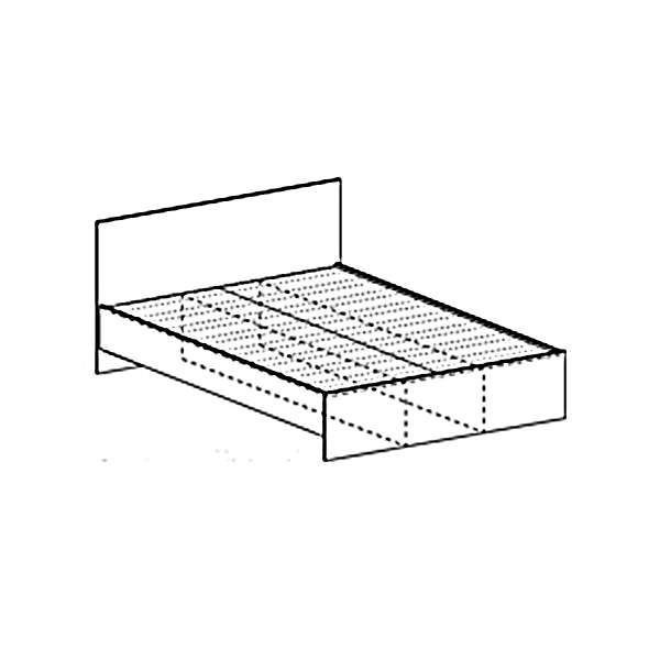 Купить односпальная кровать кр554 бася - 5 211 руб.