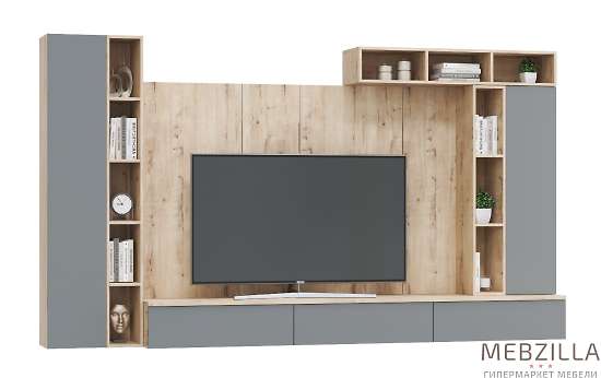 Купить гостиная модульная сканди. комплект 7, смоки - 41 819 руб.