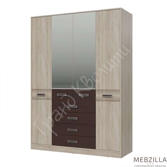 Купить шкаф румба 4-х дверный с ящиками 4-4817 - 28 080 руб.
