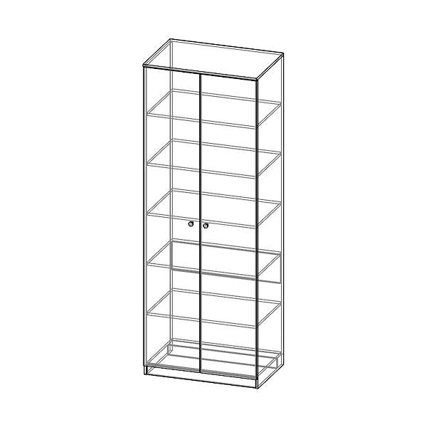Купить шкаф двухдверный соло сл-21 - 12 940 ₽