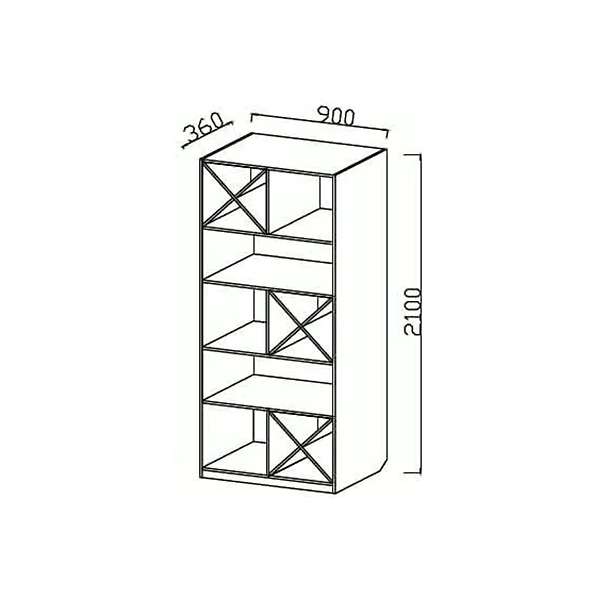 Купить шкаф мцн стеллаж для книг юниор-3 - 15 130 руб.