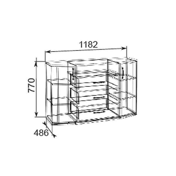 Купить комод комбинированный виктория 12 - 15 999 руб.