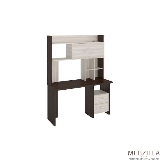 Купить стол компьютерный с надставкой нклх-130 домино lite скл-прям130 - 17 290 ₽