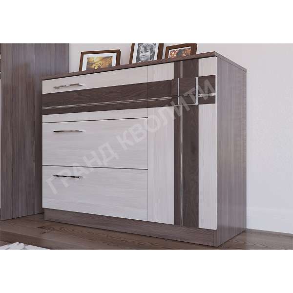 Купить комод президент с дверкой и тремя ящиками 4-4419 - 10 560 руб.