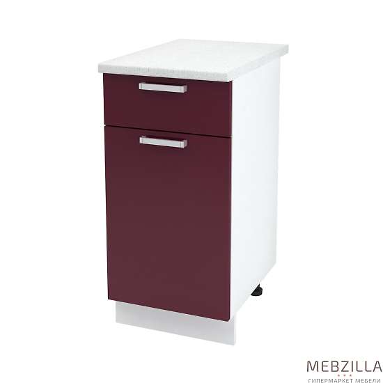 Купить шкаф напольный с одним ящиком глория шн1я 400 б/ст - 3 602 ₽