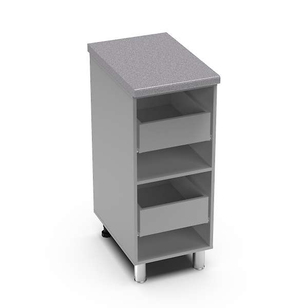 Купить рабочий стол 400 горизонтальный с 2 ящиками бомбей 4рг - 5 261 ₽