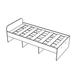 Кровать односпальная Ярофф