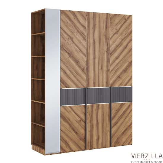 Купить шкаф трехдверный со стеллажом моника - 44 992 руб.