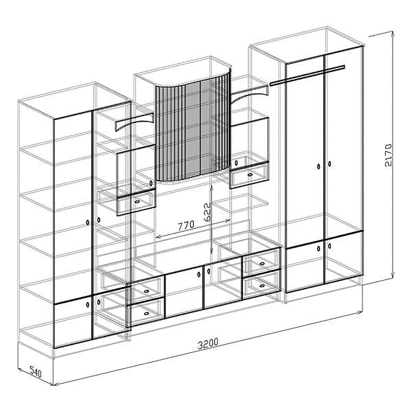 Купить шкаф бельевой наполеон - 13 156 руб.