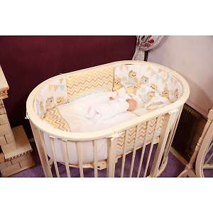 Комплект постельного белья для овальной кровати Incanto 6081 Совушки