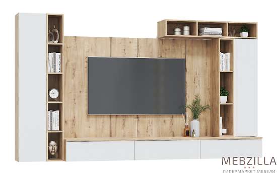 Купить гостиная модульная сканди. комплект 7, белый - 43 140 руб.