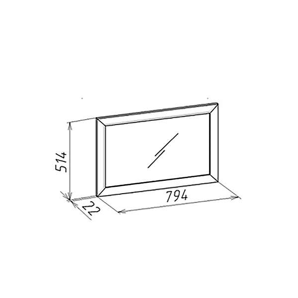 Купить зеркало навесное 1 montpellier - 1 999 ₽