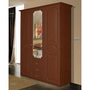 Шкаф трехдверный с ящиками Ивушка-5