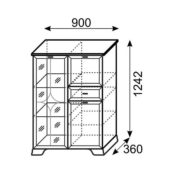 Купить шкаф универсальный венеция 15 - 18 465 руб.