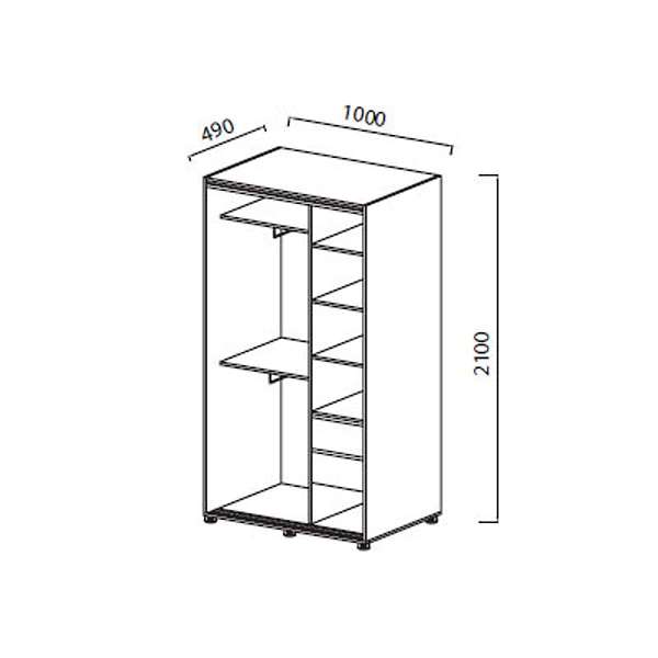 Купить шкаф-купе двухдверный юниор-6 пм-15 - 31 880 руб.