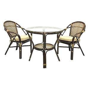 Комплект обеденный Ellena-1, стол + 2 кресла