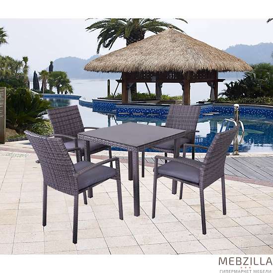 Купить комплект обеденный (обеденный стол + 4 кресла) 210195 - 50 613 ₽