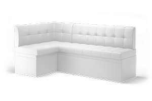 Диван угловой Остин Левый, белый