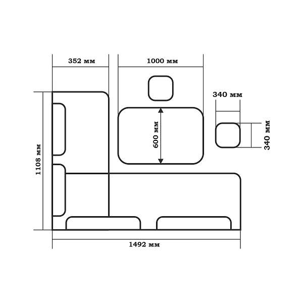 Купить уголок кухонный поло - 17 673 руб.