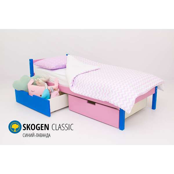 Купить кровать svogen classic синий-лаванда - 7 890 ₽