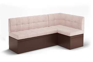 Диван Правый Остин рогожка Delon беж/reex brown)