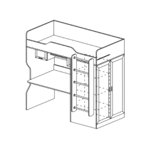 Купить кровать-чердак дана дн-83 - 28 071 руб.