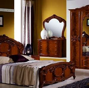 Спальный комод с зеркалом Ольга