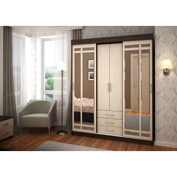 Купить шкаф-купе трехдверный фаворит - 24 320 ₽