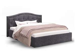 Кровать с ортопедическим основанием Стелла 160х200, серый
