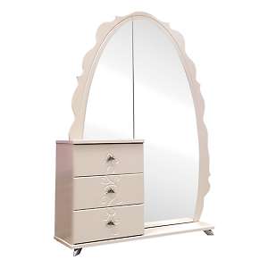 Шкаф комбинированный Жемчужина с зеркалом КМК 0380.12